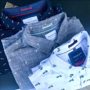 Denim & Flower Ricky Singh Slim Fit Shirt Bundle